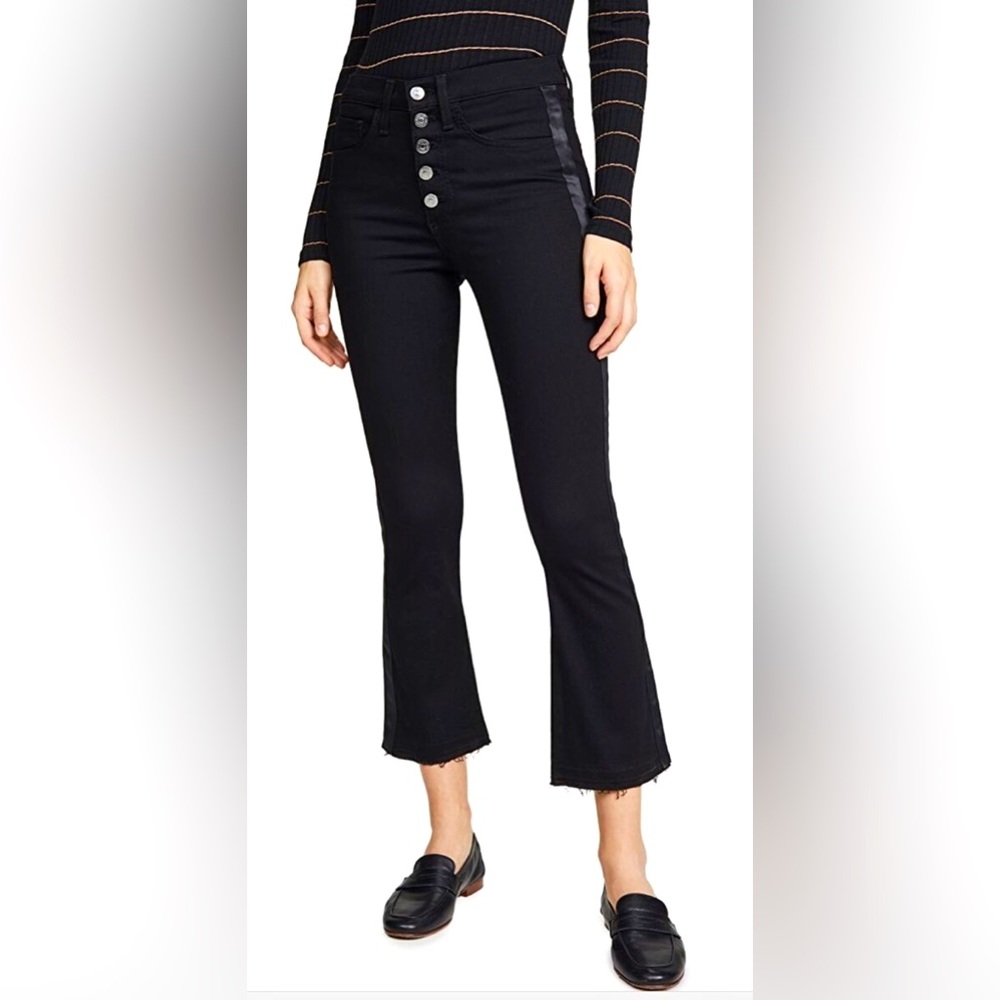 VERONICA BEARD Carolyn Baby boot high rise ankle black jeans size 8‎